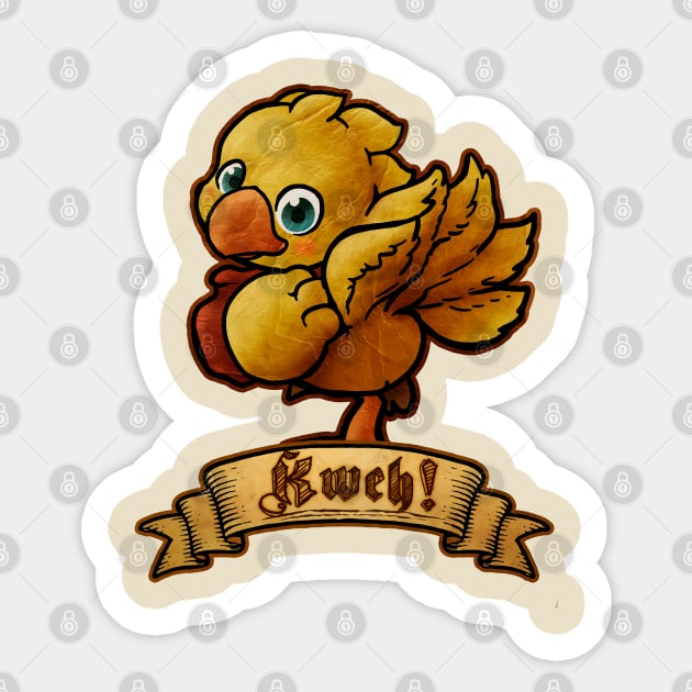 Kweh! Sticker by mcashe_art